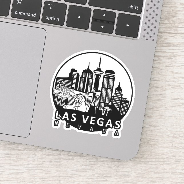Las Vegas Nevada Skyline Klistermärken (Detalj)