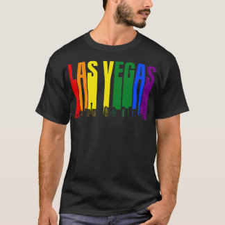 Las Vegas Nevada Skyline Lgbtq Gay pride Rainbow T Shirt