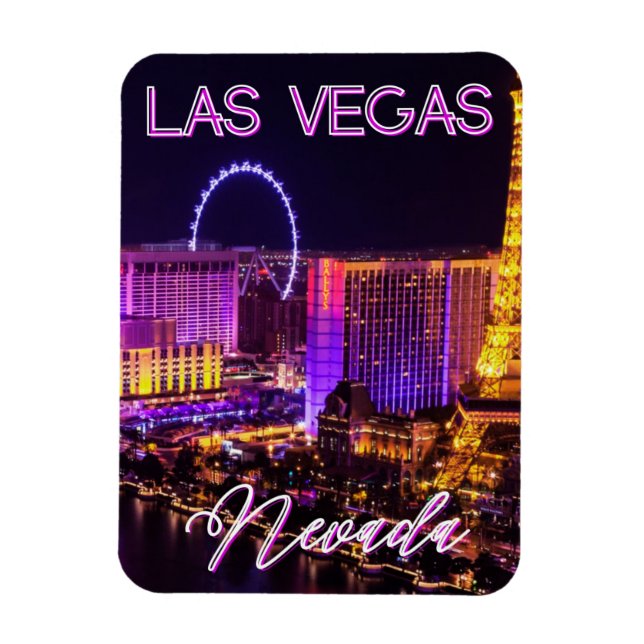 Las Vegas Nevada Skyline Magnet (Vertikal)
