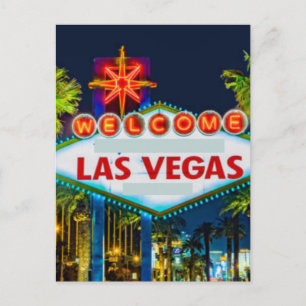 Las Vegas, Nevada Skyline Postcard Vykort