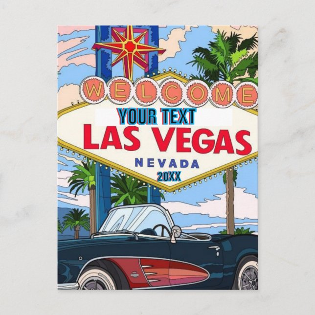 Las Vegas, Nevada | Skyline Postcard Vykort (Framsida)