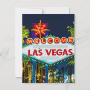 Las Vegas, Nevada Skyline Postcard Vykort