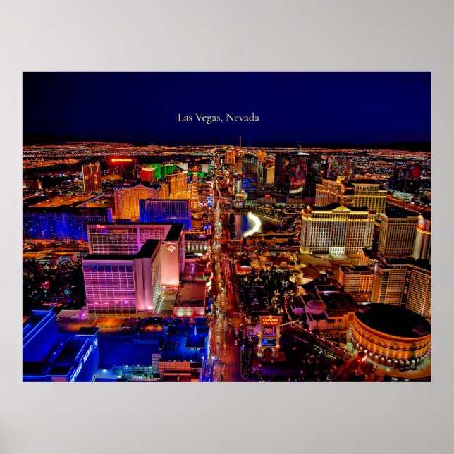 Las Vegas, Nevada skyline Poster (Framsidan)
