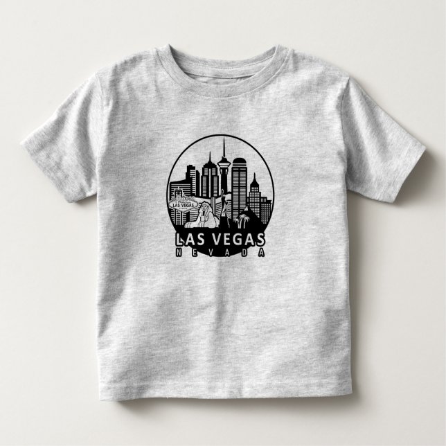 Las Vegas Nevada Skyline T Shirt (Framsida)