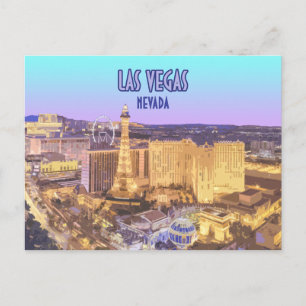 Las Vegas Nevada, Strip-Vintagen Vykort