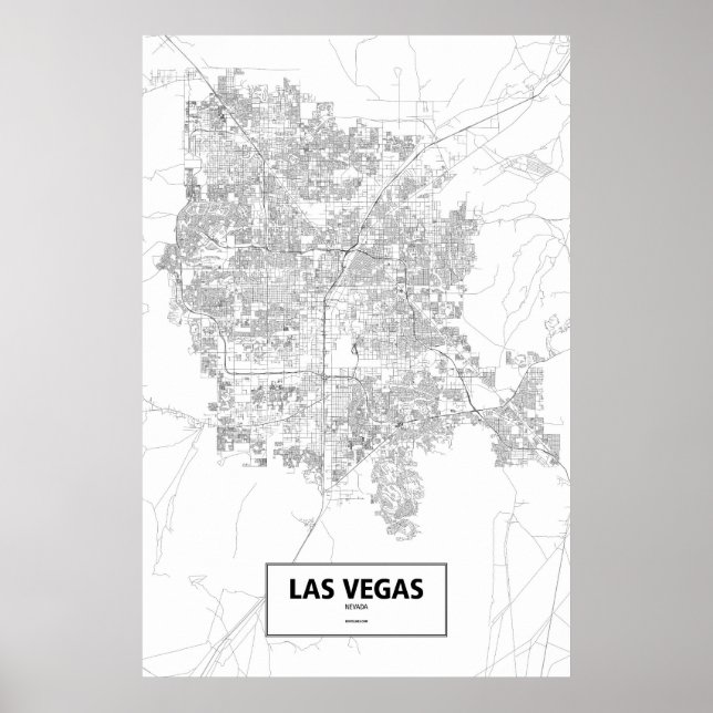 Las Vegas, Nevada (svart på vitt) Poster (Framsidan)