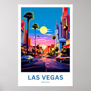 Las Vegas Nevada Travel Skriv ut Poster