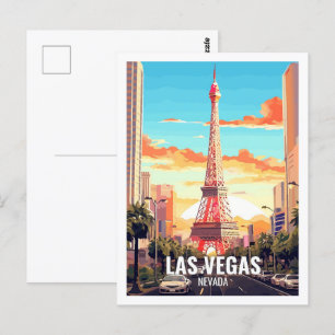 Las Vegas Nevada USA Berömd Travel Ställe Vykort