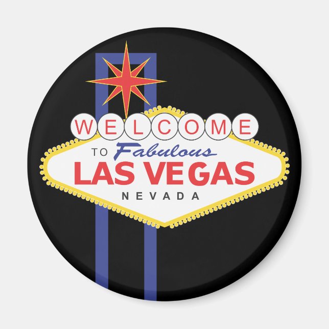 Las Vegas Nevada Vacation Travel Magnet (Framsidan)