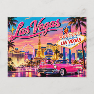 Las Vegas Nevada Vintage Researesa Konst  Helg Vykort