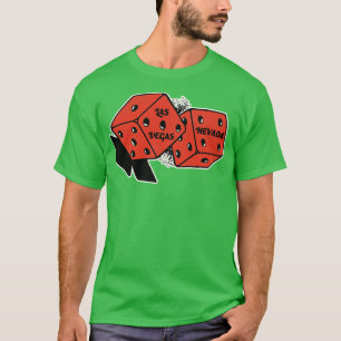 Las Vegas Nevada Vintage Spel Tärningar T Shirt