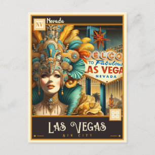 Las Vegas, Nevada   VINTAGE Vykort