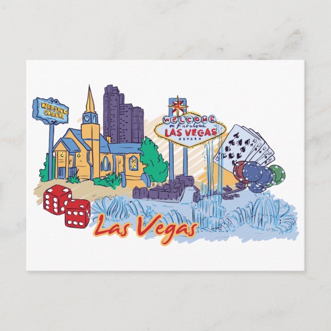 Las Vegas, Nevada Vykort (Framsida)