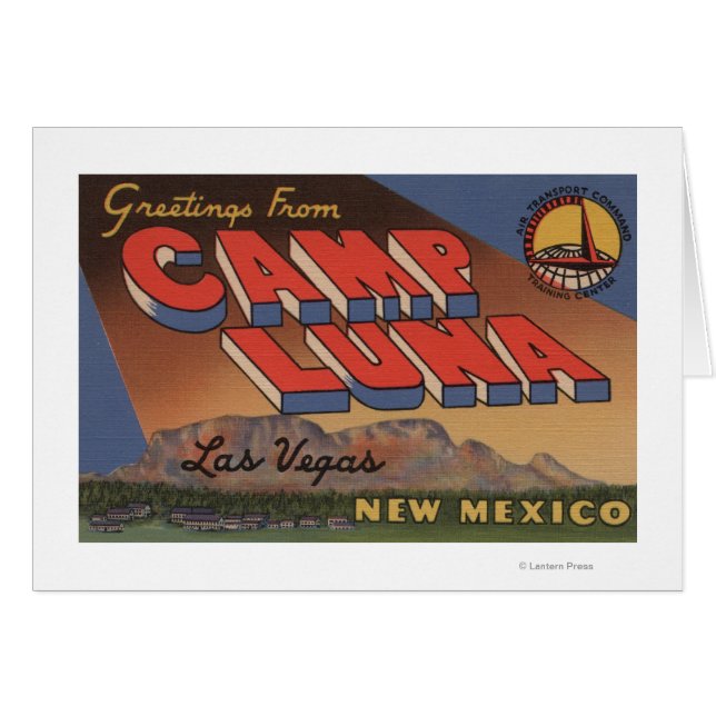 Las Vegas, New mexico - Camp Luna Hälsningskort (Framsidan Horizontal)