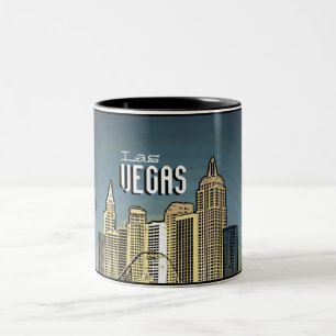 Las Vegas New York hotellvy Artsy kaffe mugg