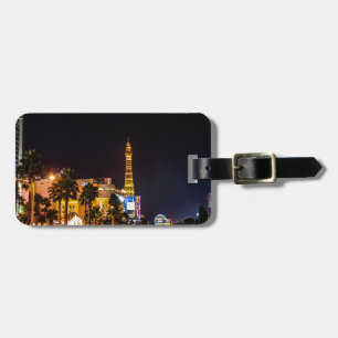 Las Vegas Night Ljus Strip Eiffel Torn Casino Bagagebricka