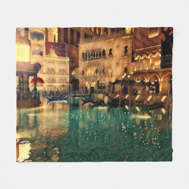 Las vegas Nights Casino Original Abstrakt Art Fleecefilt (Framsidan (Horisontell))