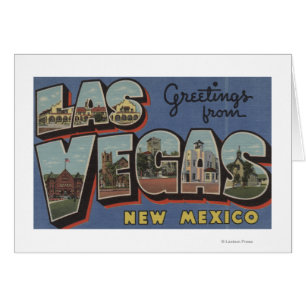 Las Vegas nya - mexico - stora brevplatser Hälsningskort