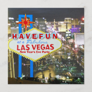 Las Vegas Nyårsafton Party Inbjudningar