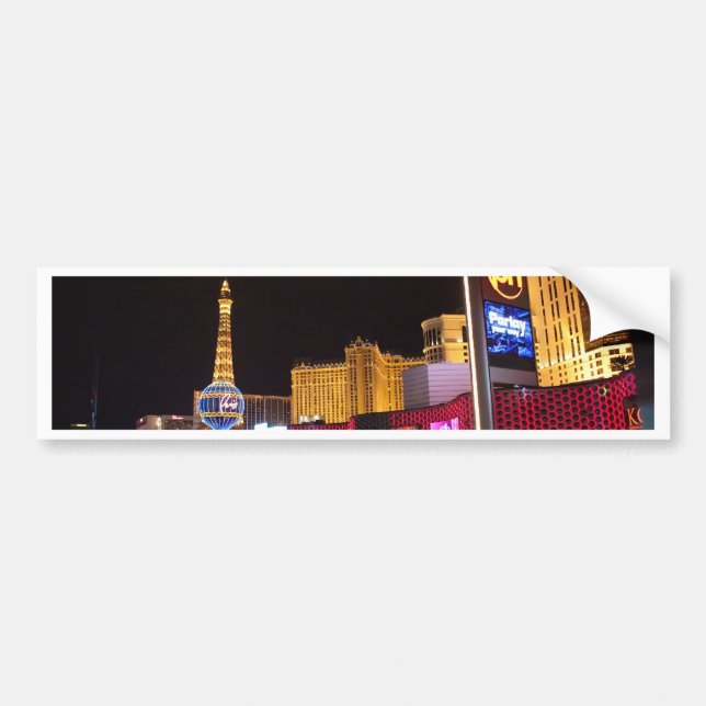 Las Vegas på natten Bildekal (Framsidan)