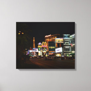 Las Vegas på natten Canvastryck