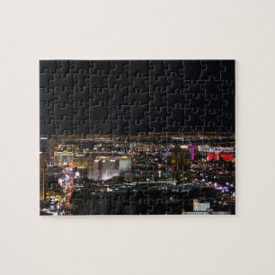 Las Vegas på natten Pussel