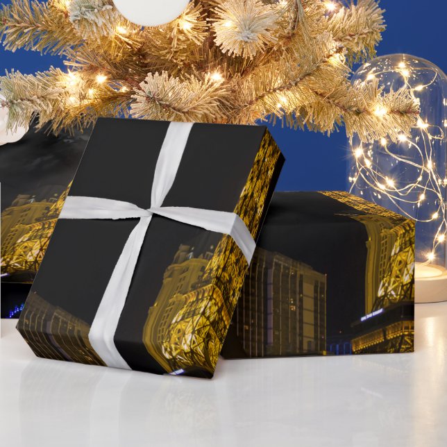 Las Vegas på natten Skyline Presentpapper (Helgdagar)