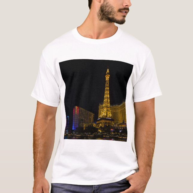 Las Vegas på natten T Shirt (Framsida)