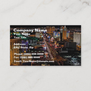 Las Vegas på natten Visitkort