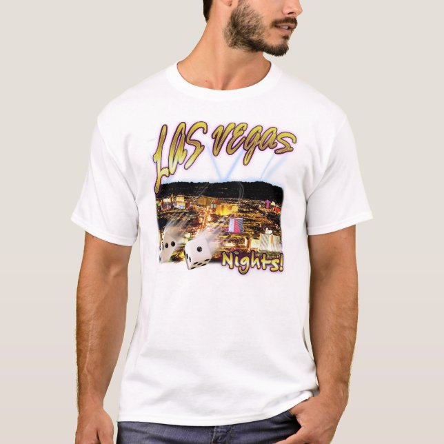 Las Vegas på nätterna Tee (Framsida)
