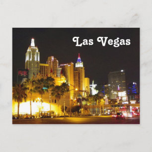 Las Vegas på nattvykort! Vykort