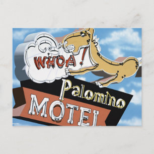 Las Vegas Palomino Motel Retro Neon-skyltkort Vykort