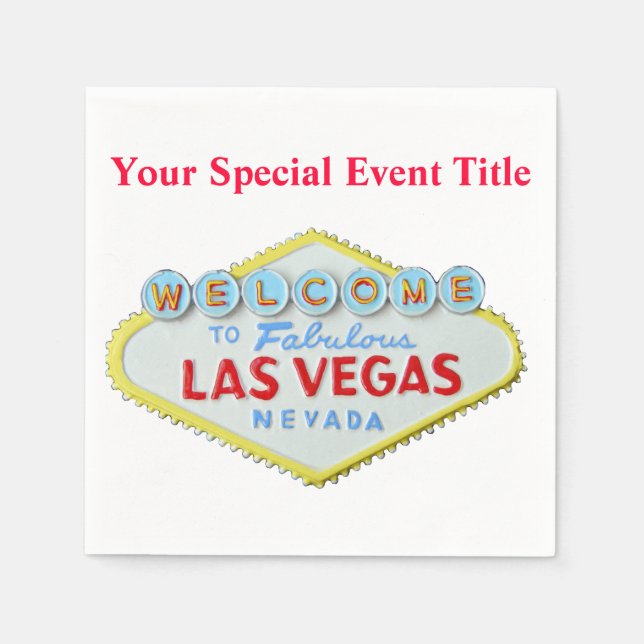 Las Vegas Pappersservett (Framsidan)