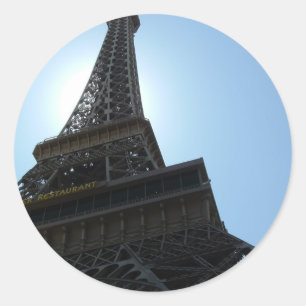 Las Vegas Paris Hotel Runt Klistermärke