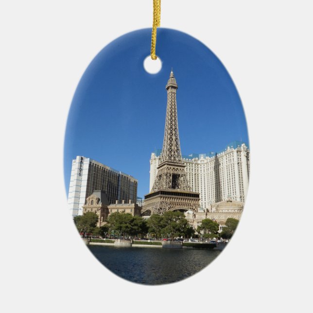 Las Vegas - Paris Paris Julgransprydnad Keramik (Framsidan)