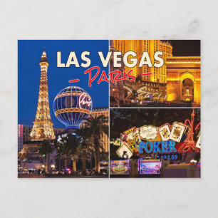 Las Vegas Paris vykort