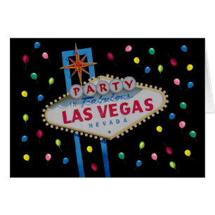 Las Vegas PARTYkort Hälsningskort