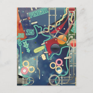 Las Vegas Pinball Maskin Vykort