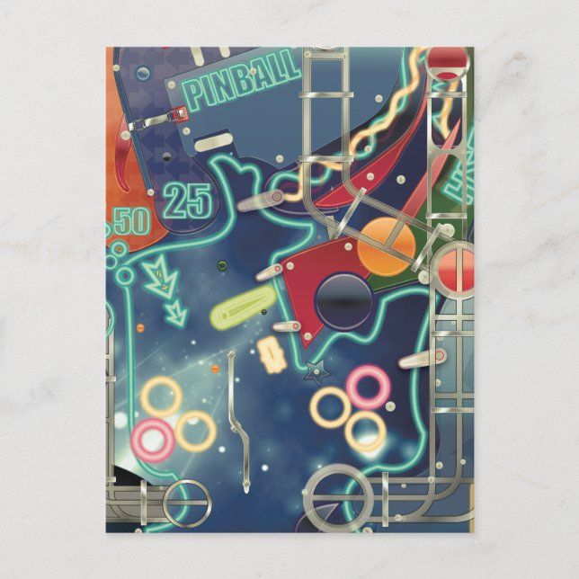 Las Vegas Pinball Maskin Vykort (Framsida)