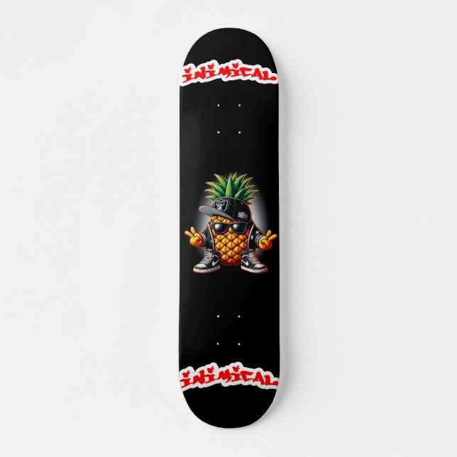 Las Vegas Pineapple Mini Skateboard Bräda 18,5 Cm (Framsida)