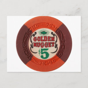 Las Vegas Poker Chip Casino Gambling Obsolete Vykort