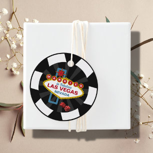 Las Vegas Poker Chip Destination Wedding Gåvor Etiketter