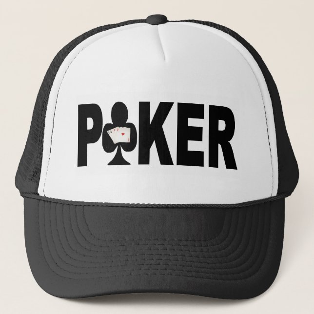 Las Vegas POKER Player Lucky Cap Truckerkeps (Framsida)
