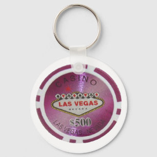 Las Vegas pokerspelare Keychain Nyckelring