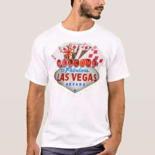 Las Vegas pokerspelare T-tröja T-shirt