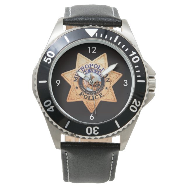 Las Vegas Police Shield Watch Armbandsur (Framsida)