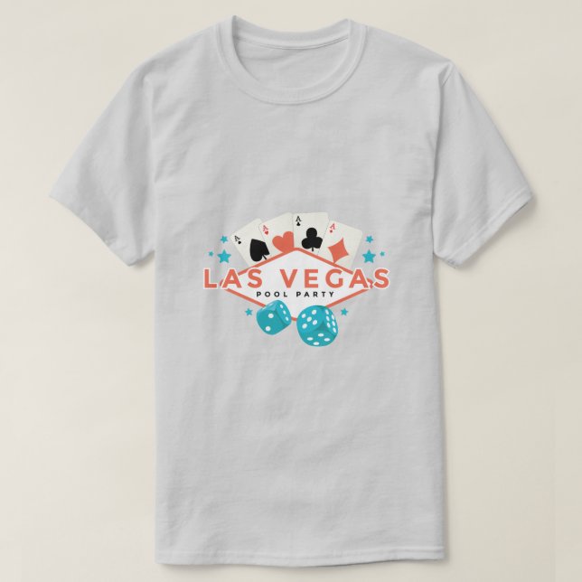 Las Vegas Pool Fest T Shirt (Design framsida)