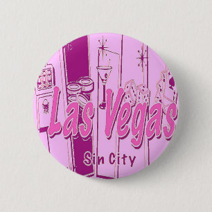 Las Vegas Pop Art Retro Knapp