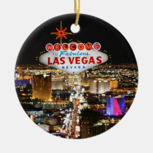 Las Vegas prydnad Julgransprydnad Keramik