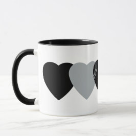 Las Vegas Raiders Football Heart Design Mugg